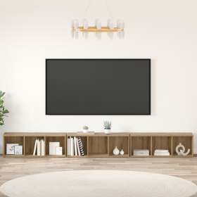 Gabinete de TV 3 pcs Roble artisan 37 x 35 x 107.5 cm