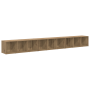 Gabinete de TV 3 pcs Roble artisan 37 x 35 x 107.5 cm
