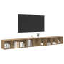 Gabinete de TV 3 pcs Roble artisan 37 x 35 x 107.5 cm