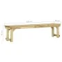 Impregnated pine wood garden bench 180 cm by vidaXL, garden benches - Ref: Foro24-318414, Price: 150,32 €, Discount: %