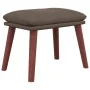 Reposapiés de tela color gris taupe 45x29,5x35 cm de vidaXL, Otomanas - Ref: Foro24-341466, Precio: 36,01 €, Descuento: %