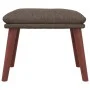 Reposapiés de tela color gris taupe 45x29,5x35 cm de vidaXL, Otomanas - Ref: Foro24-341466, Precio: 36,01 €, Descuento: %
