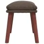 Reposapiés de tela color gris taupe 45x29,5x35 cm de vidaXL, Otomanas - Ref: Foro24-341466, Precio: 36,01 €, Descuento: %