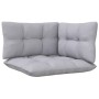 3-Sitzer-Gartensofa mit massiven grauen Kiefernholzkissen von vidaXL, Outdoor-Sofas - Ref: Foro24-3096099, Preis: 258,67 €, R...