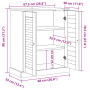 Gabinete de Baño con almacenamiento Marrón miel 68 x 34 x 80 cm