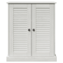 Gabinete de Baño Blanco 68 x 34 x 80 cm Madera maciza de pino