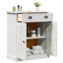 Gabinete de Baño Blanco 68 x 34 x 80 cm Madera maciza de pino