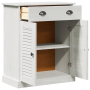 Gabinete de Baño Blanco 68 x 34 x 80 cm Madera maciza de pino