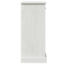 Gabinete de Baño Blanco 68 x 34 x 80 cm Madera maciza de pino
