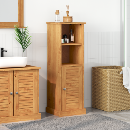 Gabinete de Baño Marrón miel 37 x 34 x 110 cm