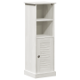 Gabinete de Baño Blanco 37 x 34 x 110 cm Madera maciza de pino