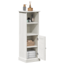 Gabinete de Baño Blanco 37 x 34 x 110 cm Madera maciza de pino