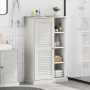 Gabinete de Baño Blanco 68 x 34 x 110 cm Madera maciza de pino