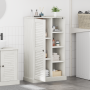 Gabinete de Baño Blanco 68 x 34 x 110 cm Madera maciza de pino