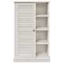 Gabinete de Baño Blanco 68 x 34 x 110 cm Madera maciza de pino