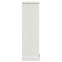 Gabinete de Baño Blanco 68 x 34 x 110 cm Madera maciza de pino