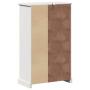 Gabinete de Baño Blanco 68 x 34 x 110 cm Madera maciza de pino