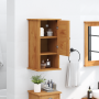 Armario de Baño Montado en la Pared Marrón miel