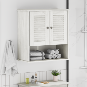 Armario de Baño Montado en la Pared Blanco 67.5 x 34 x 71.5 cm
