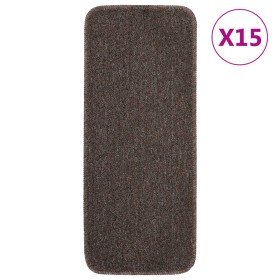Stair mats 15 pcs brown rectangular 60x25 cm by vidaXL, Stair mats - Ref: Foro24-340400, Price: 45,68 €, Discount: %