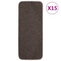 Stufenmatten 15 Stück braun rechteckig 60x25 cm von vidaXL, Treppenmatten - Ref: Foro24-340400, Preis: 45,68 €, Rabatt: %
