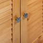 Mueble de baño con estante con almacenamiento con puerta Marrón