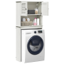Armario para lavadora con estante Blanco 72.5 x 27 x 161 cm
