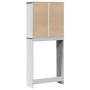 Armario para lavadora con estante Blanco 72.5 x 27 x 161 cm