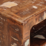 Mesas auxiliares con estante Multicolor madera maciza reciclada