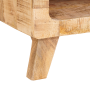 Mesas auxiliares Marrón 40 x 40 x 49 cm madera maciza de mango