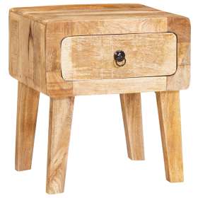 Mesas auxiliares Marrón 40 x 32 x 46 cm madera maciza de mango