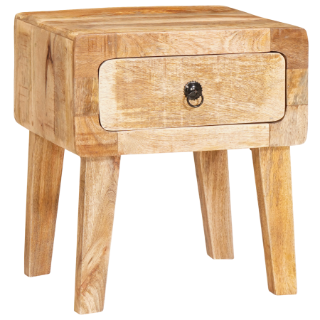 Mesas auxiliares Marrón 40 x 32 x 46 cm madera maciza de mango