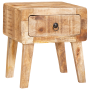 Mesas auxiliares Marrón 40 x 32 x 46 cm madera maciza de mango