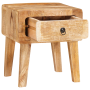 Mesas auxiliares Marrón 40 x 32 x 46 cm madera maciza de mango