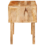 Mesas auxiliares Marrón 40 x 32 x 46 cm madera maciza de mango