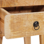 Mesas auxiliares Marrón 40 x 32 x 46 cm madera maciza de mango