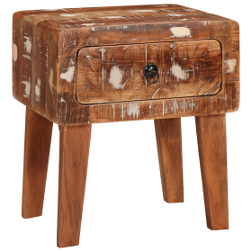 Mesas auxiliares con cajón Multicolor madera maciza reciclada