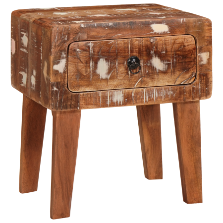 Mesas auxiliares con cajón Multicolor madera maciza reciclada