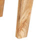Mesas auxiliares Marrón 40 x 32 x 46 cm madera maciza de mango