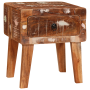 Mesas auxiliares con cajón Multicolor madera maciza reciclada