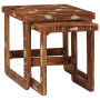 Mesas auxiliares Multicolor madera maciza reciclada