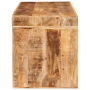 Mesas auxiliares 3 pcs Marrón madera maciza de mango