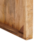 Mesas auxiliares 3 pcs Marrón madera maciza de mango