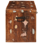Caja de Almacenamiento 70 x 35 x 40 cm madera maciza reciclada