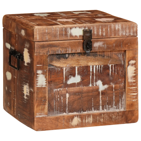 Caja de Almacenamiento Multicolor madera maciza reciclada
