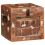 Caja de Almacenamiento Multicolor madera maciza reciclada