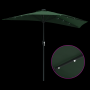 Parasol de jardín Verde 294 x 150 x 223 cm tela