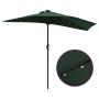 Parasol de jardín Verde 294 x 150 x 223 cm tela