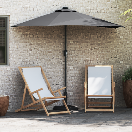 Parasol de jardín Antracita 294 x 150 x 223 cm tela