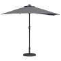 Parasol de jardín Antracita 294 x 150 x 223 cm tela
